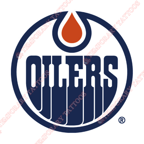 Alberta Oilers Customize Temporary Tattoos Stickers NO.7099